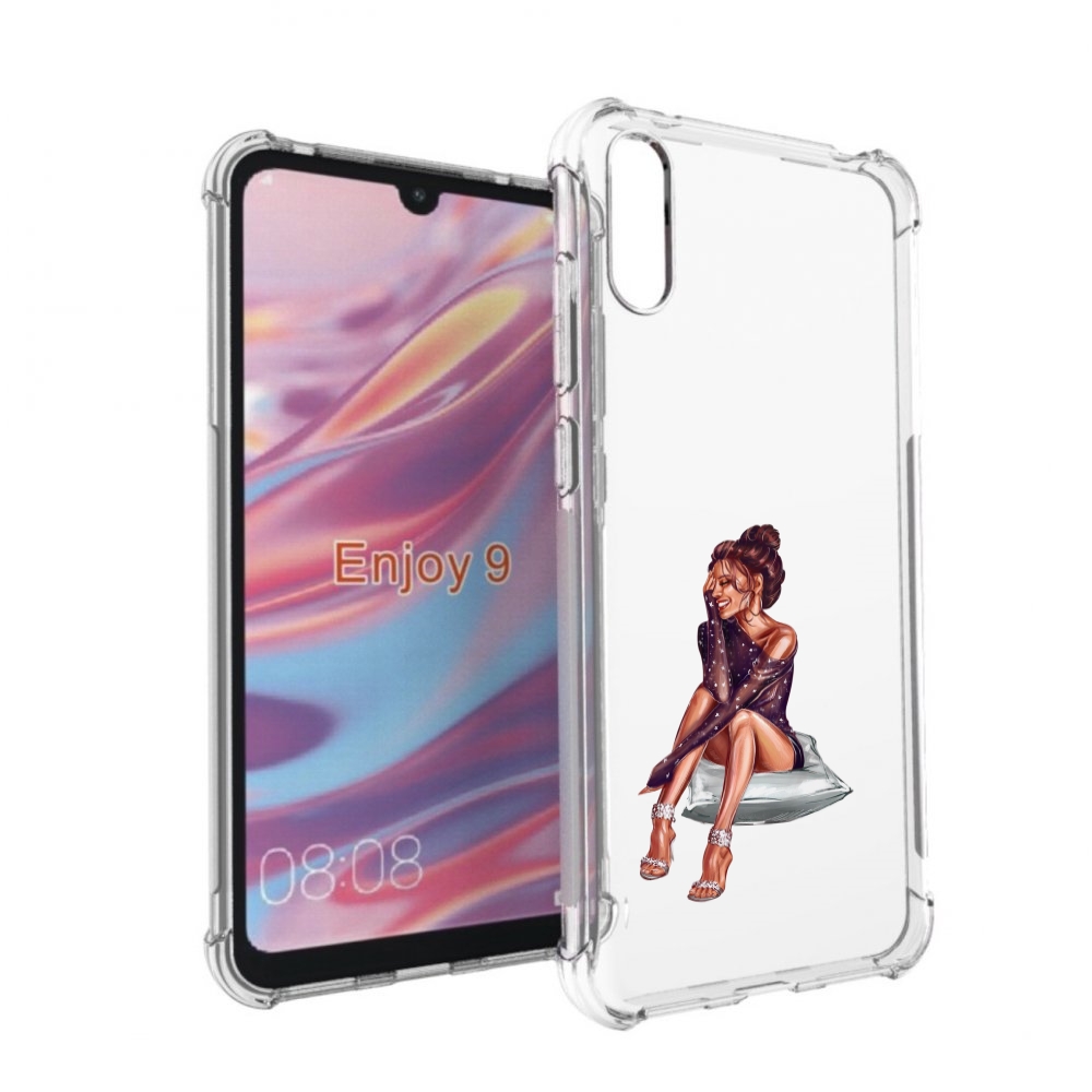 

Чехол бампер MyPads Девушка-на-подушке женский для Huawei Enjoy, Прозрачный, Tocco