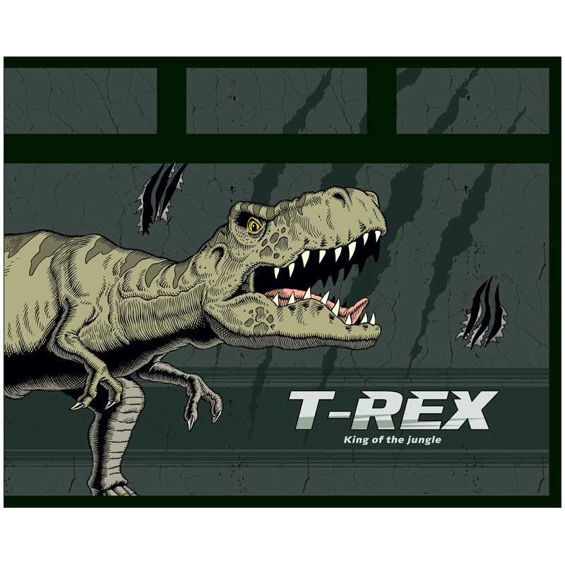 

Папка с ручками ArtSpace ПМ-А4-25_42166 А4 T-Rex пластик на молнии 80 мм
