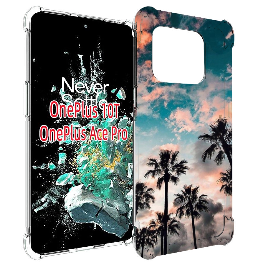 

Чехол MyPads небо-с-пальмами для OnePlus 10T, Прозрачный, Tocco