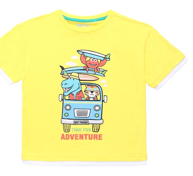 

Футболка детская Kari Kids SS24C66701225, желтый, 116, 228794