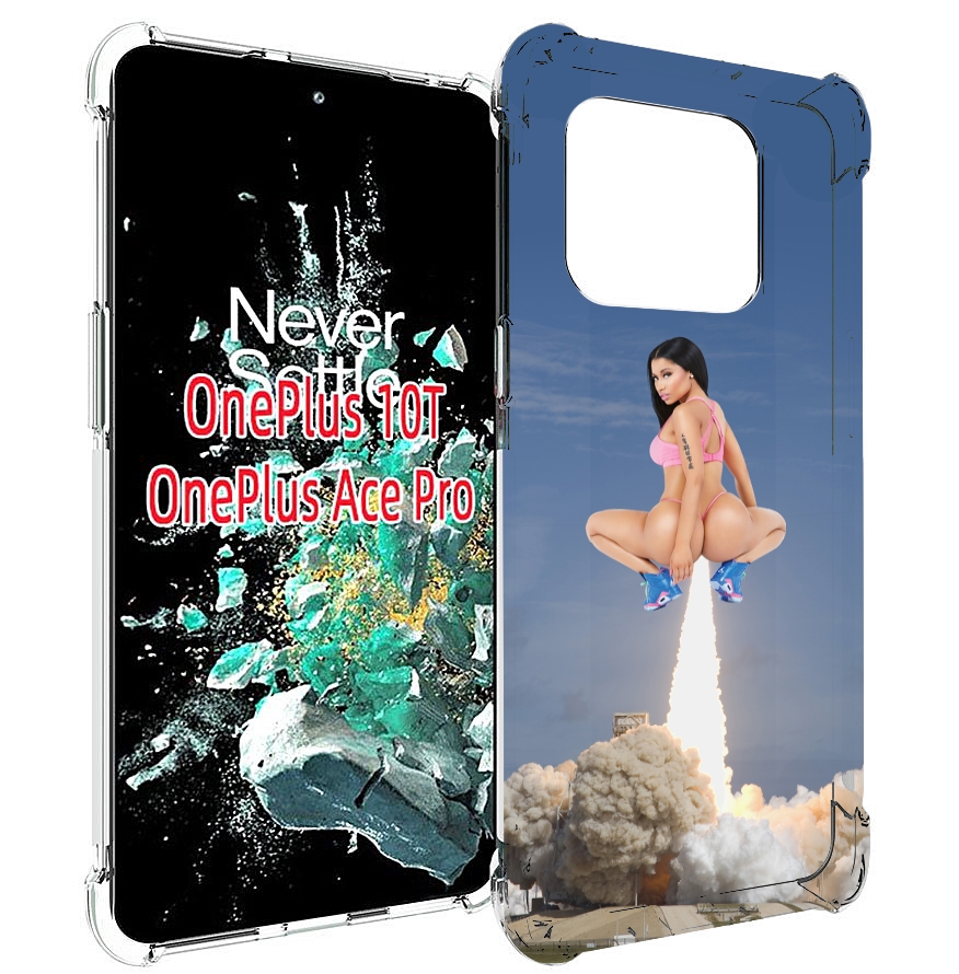 

Чехол MyPads ники-минаж-ракета детский для OnePlus 10T, Прозрачный, Tocco
