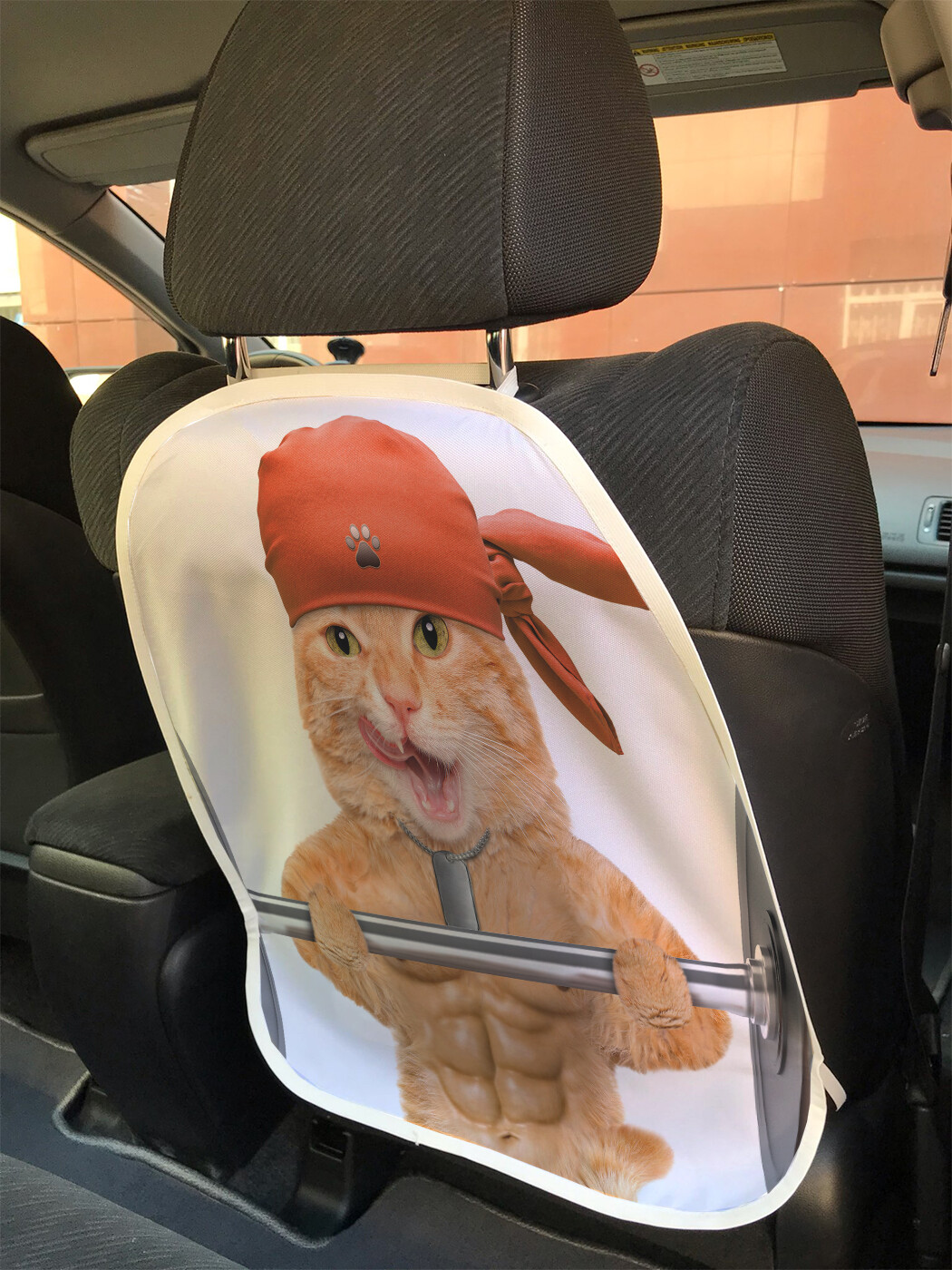 

Накидка на спинку сиденья JoyArty Кот-силач, 45х62, Кот-силач