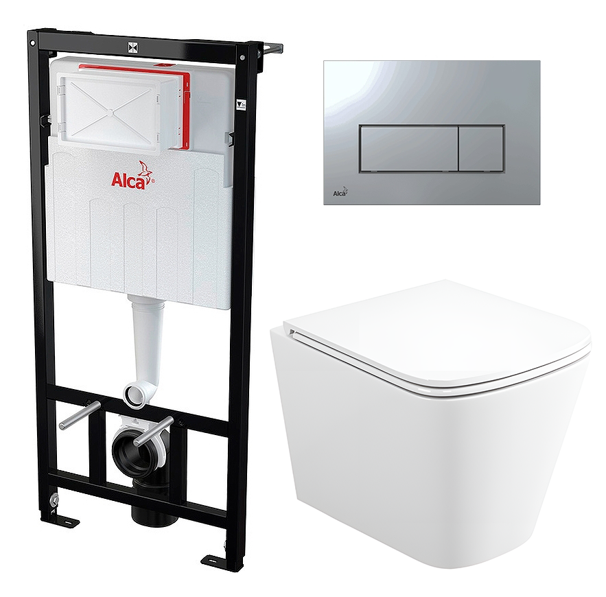 

Комплект инсталляция AlcaPlast + Унитаз BelBagno Due + кнопка хром