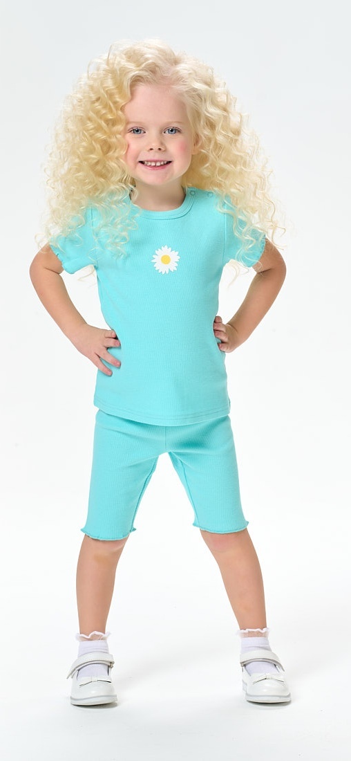 

Лонгслив детский Kari Baby SS24B21101005, бирюзовый, 86, 229086
