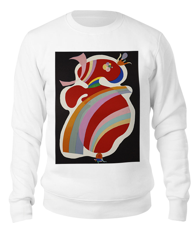 

Свитшот унисекс Printio Картина (василий кандинский) белый S, Картина (василий кандинский)