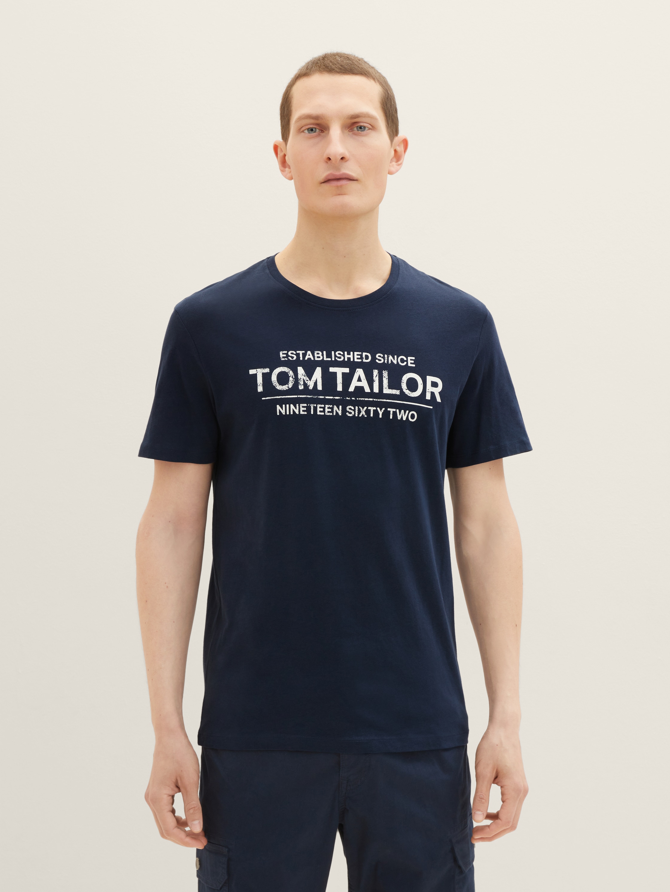 

Футболка мужская TOM TAILOR 1031877 синяя 2XL, Синий, 1031877