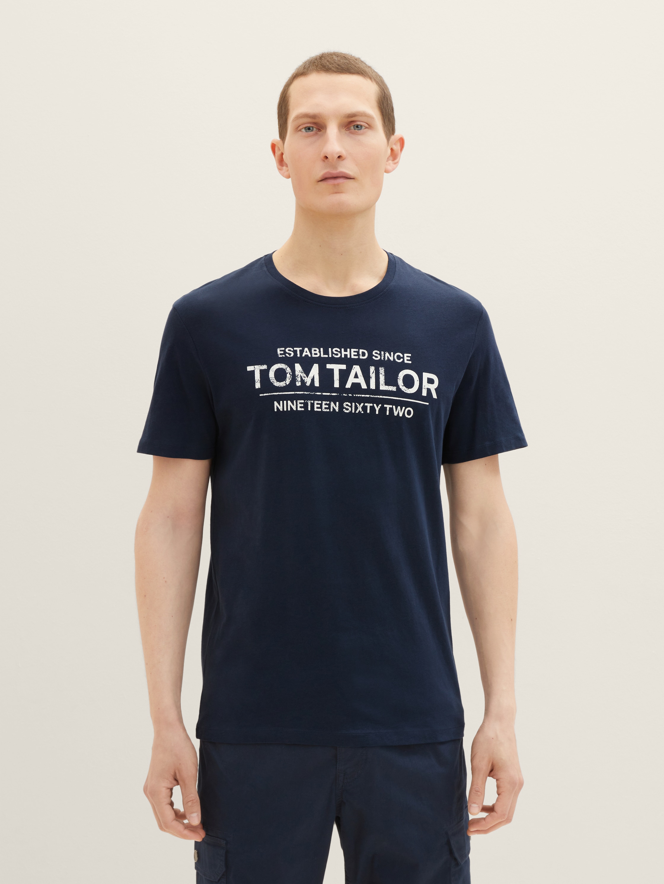 

Футболка мужская TOM TAILOR 1031877 синяя L, Синий, 1031877