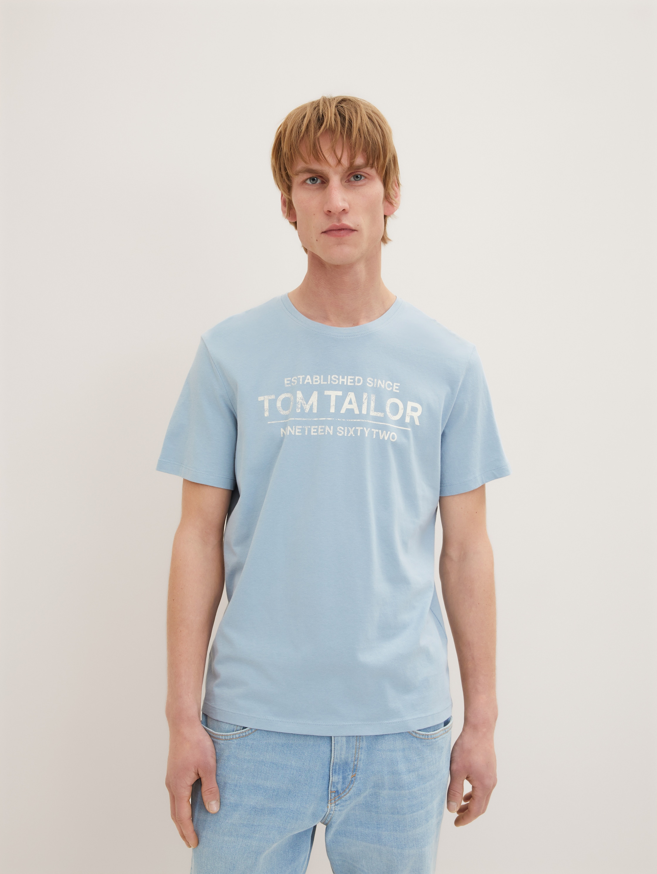 

Футболка мужская TOM TAILOR 1031877 синяя S, Синий, 1031877