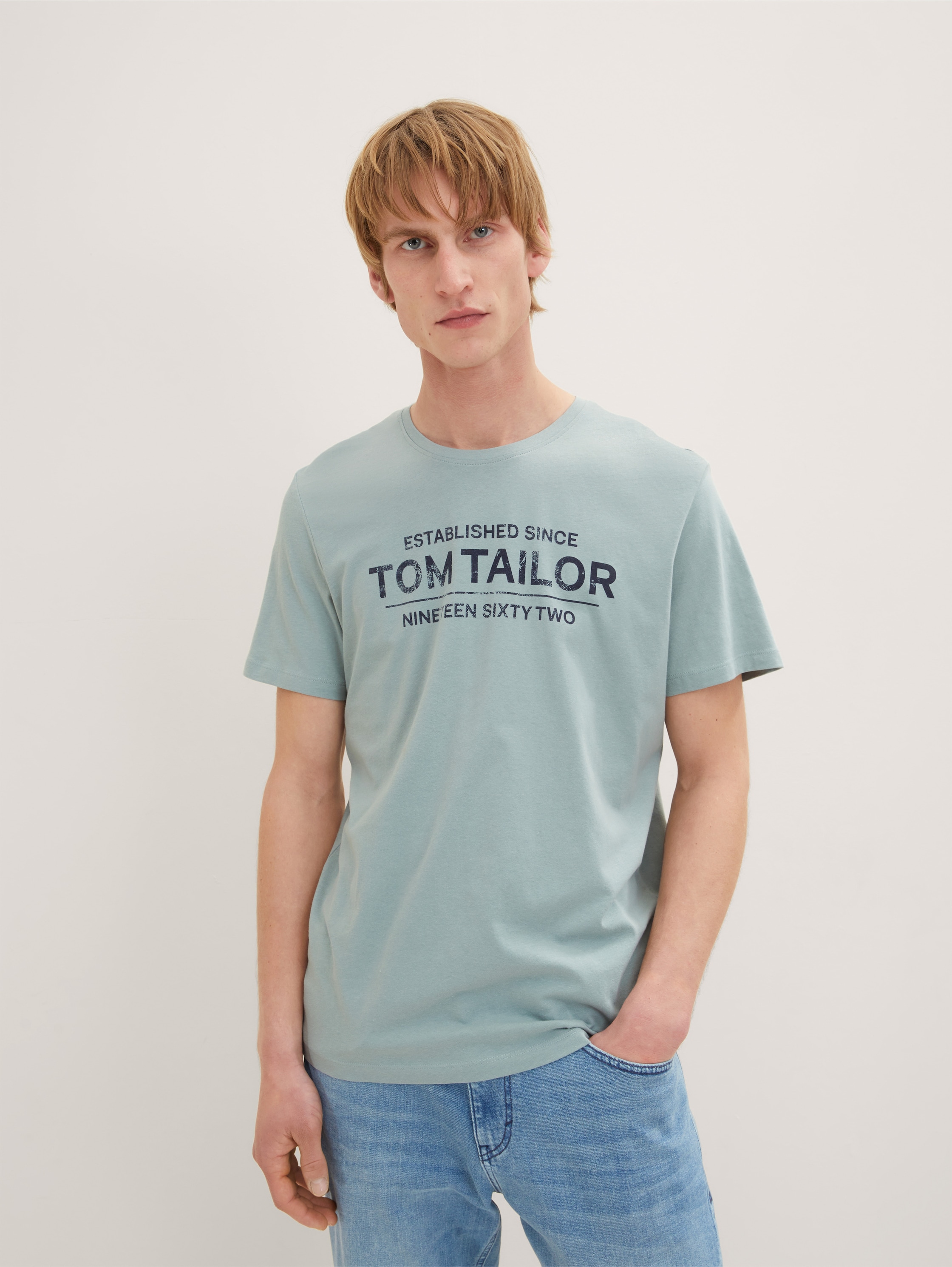 

Футболка мужская TOM TAILOR 1031877 голубая 2XL, Голубой, 1031877