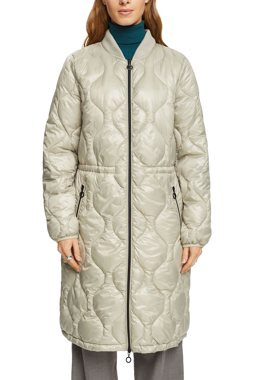 

Пальто женское Esprit Casual 013EE1G374 зеленое XL, Зеленый, 013EE1G374