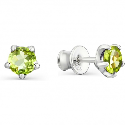 

Серьги с 2 хризолитами из серебра Алкор серебро 02-1193_00ХР-00, 02-1193_00ХР-00