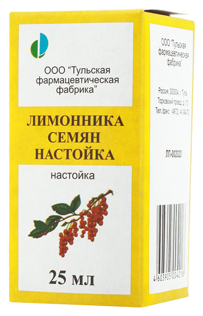 Купить Лимонника семян настойка 25 мл, Тульская фармацевтическая фабрика, Россия