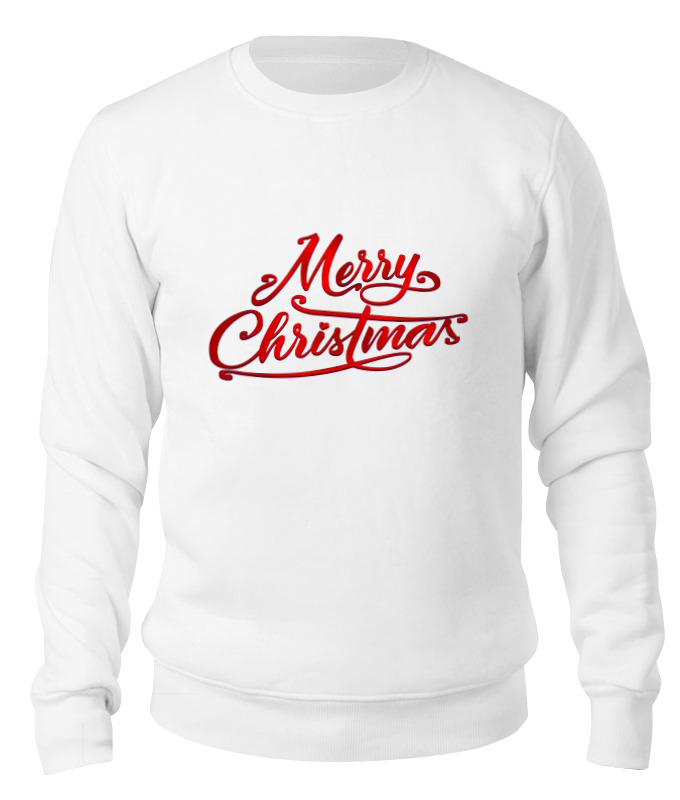

Свитшот унисекс Printio Merry christmas белый S, Merry christmas
