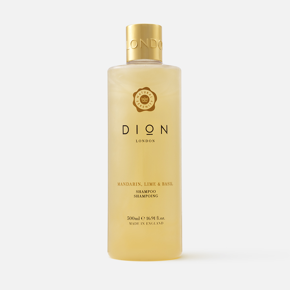 Шампунь Dion London для волос с кератином и протеинами шёлка мандарин лайм и базилик 500мл