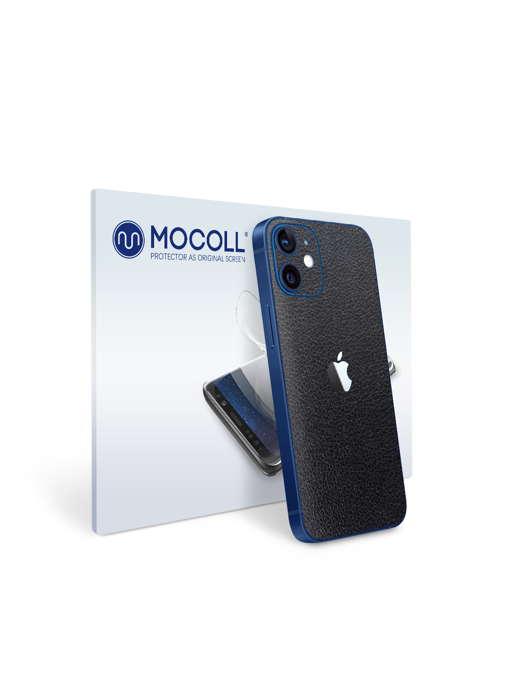 

Пленка защитная MOCOLL для задней панели Apple iPhone 12 Pro Кожа Черная