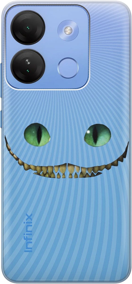 

Чехол на Infinix Smart 7 HD "Cheshire Cat" прозрачный, Прозрачный;белый, 159433