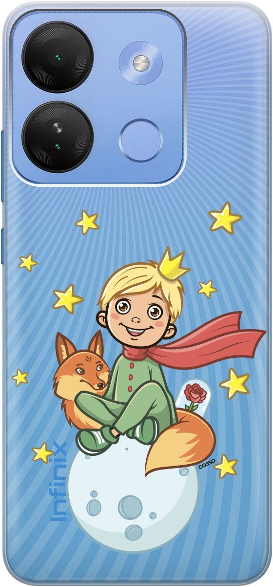 

Чехол на Infinix Smart 7 HD "Little Prince" прозрачный, Прозрачный;бежевый, 159433