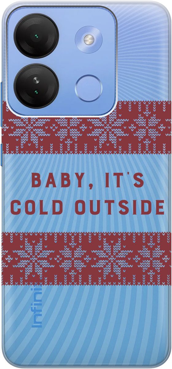 

Чехол на Infinix Smart 7 HD "It's Cold" прозрачный, Прозрачный;красный, 159433