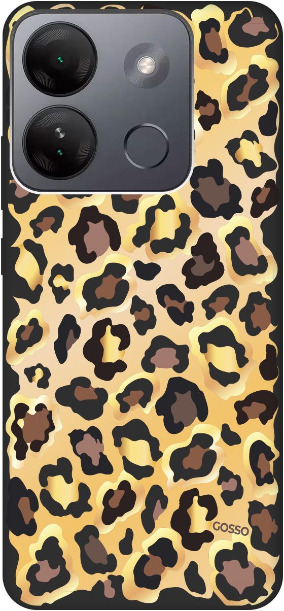 

Чехол на Infinix Smart 7 HD "Cheetah" черный, Черный;коричневый, 159434