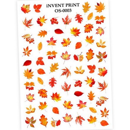 

iNVENT PRiNT, Слайдер-дизайн «Осень. Веточки. Листья» №OS-03, Разноцветный