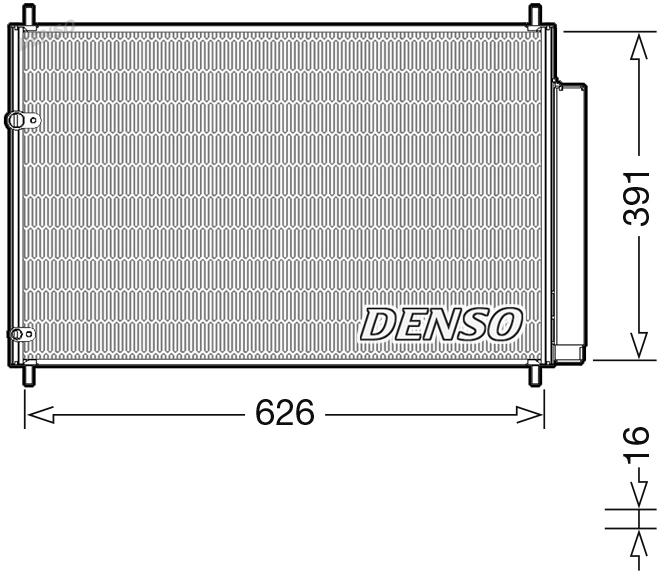 

DENSO Радиатор кондиционера DENSO DCN50041
