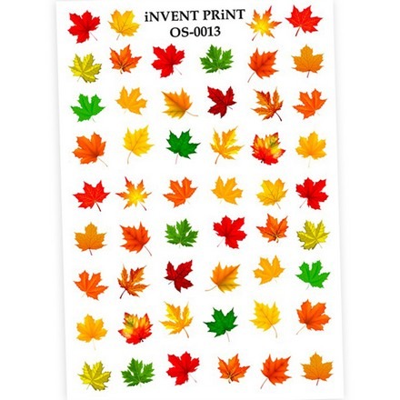 

iNVENT PRiNT, Слайдер-дизайн «Осень. Веточки. Листья» №OS-13, Разноцветный