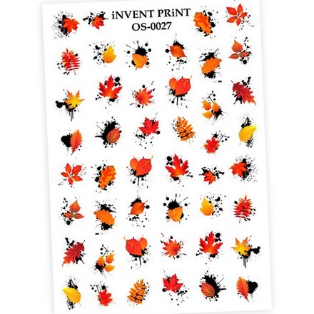 

iNVENT PRiNT, Слайдер-дизайн «Осень. Веточки. Листья» №OS-27, Разноцветный