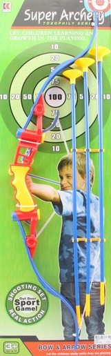 Детский лук со стрелами 80 см.