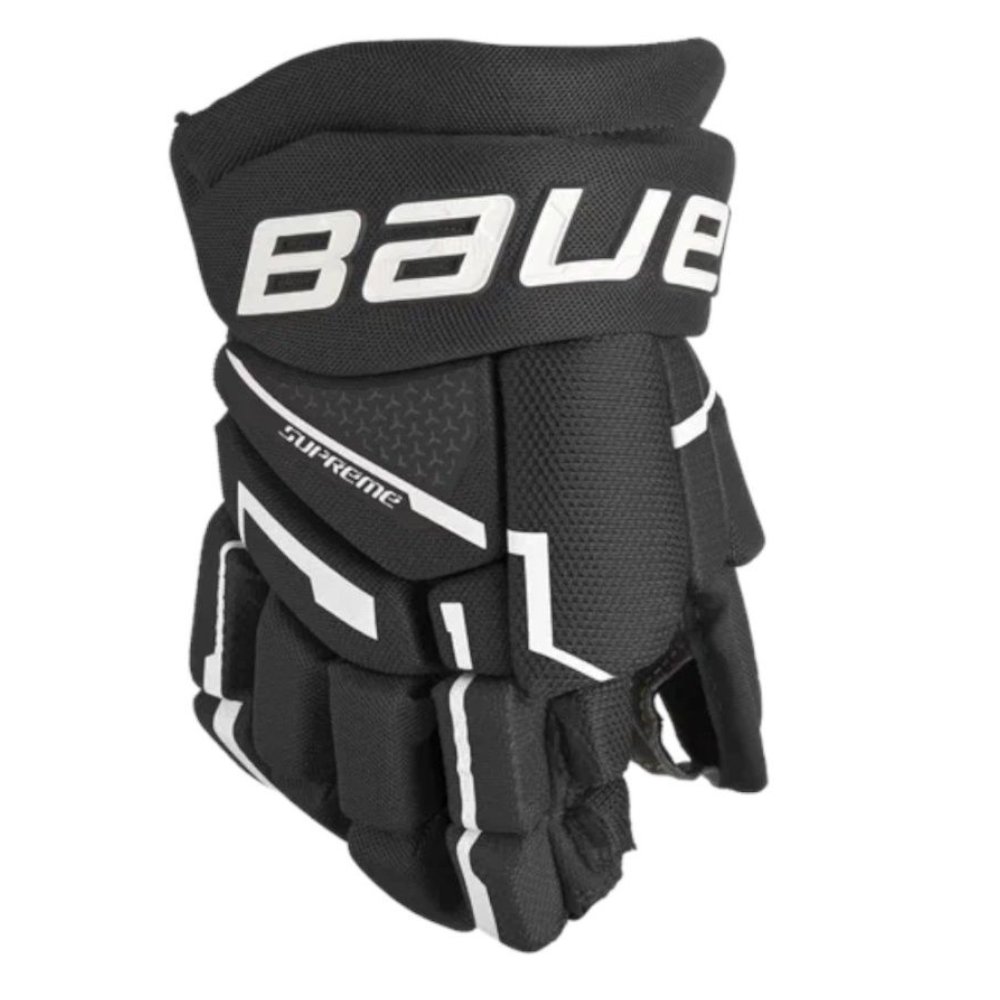 Перчатки хоккейные BAUER Supreme Mach S23 YTH 1061907 (9 / черный-белый)