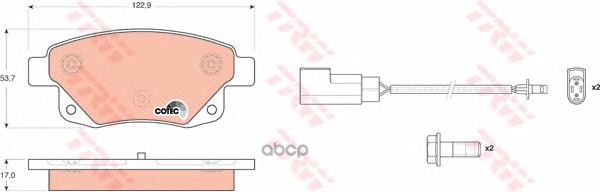 

Колодки Тормозные Ford Transit (06-) Задние (4Шт.) Trw Gdb1725