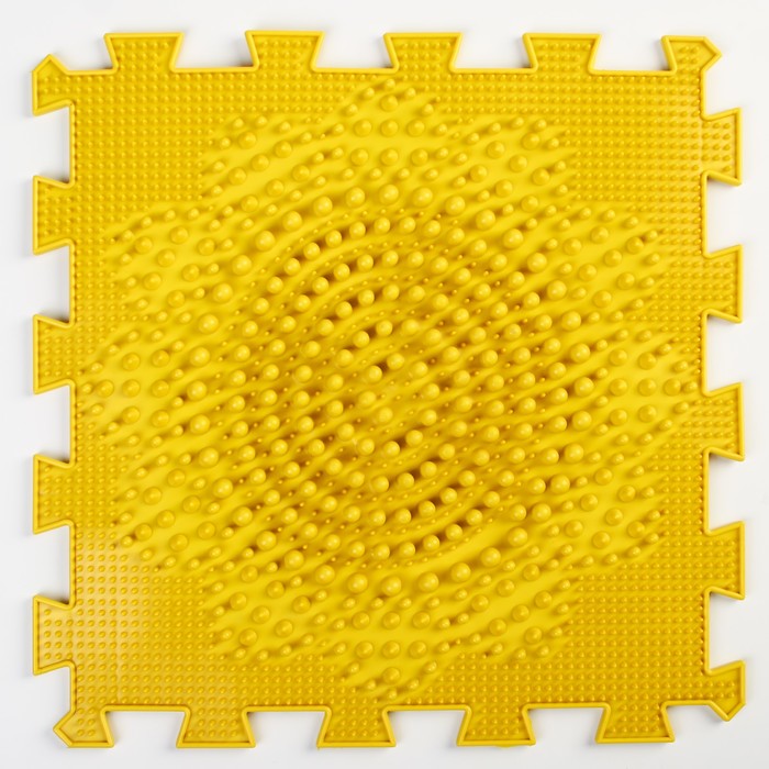 фото Детский массажный коврик 1 модуль подсолнух, цвет жёлтый ортопазл