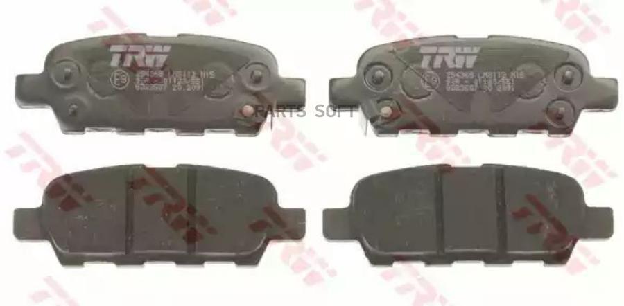 

Колодки Тормозные Nissan Teana (J31) Задние (4Шт.) Trw Gdb3507