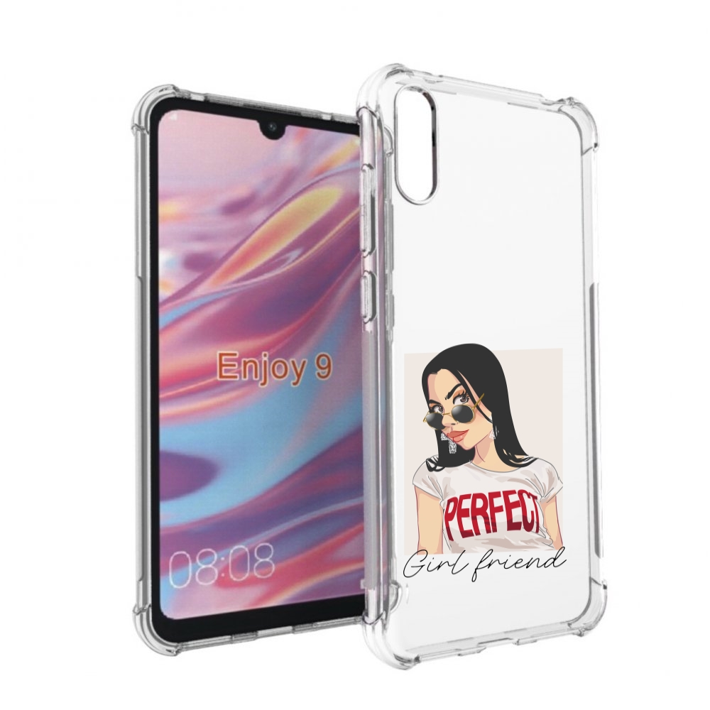 

Чехол бампер MyPads Девушка-с-сережками женский для Huawei Enjoy, Прозрачный, Tocco