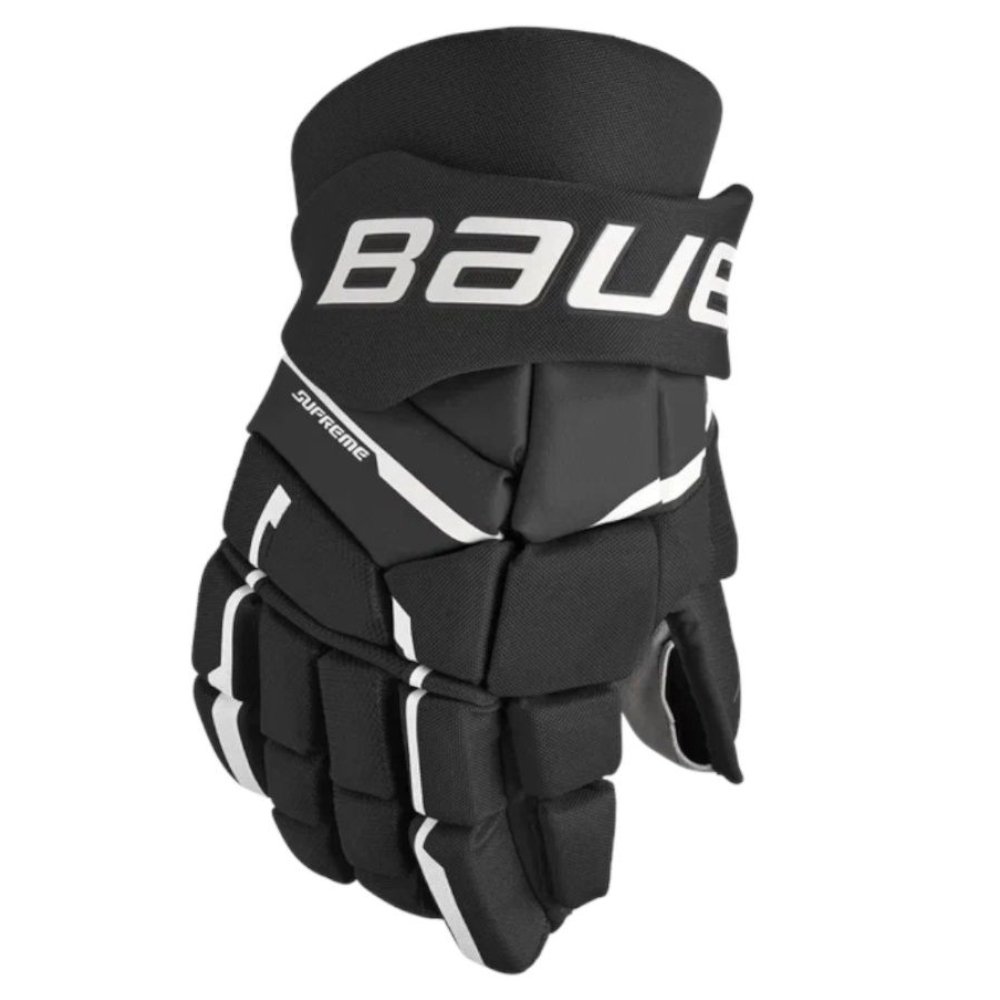 Перчатки хоккейные BAUER Supreme M3 S23 INT 1061901 (12 / черный-белый)