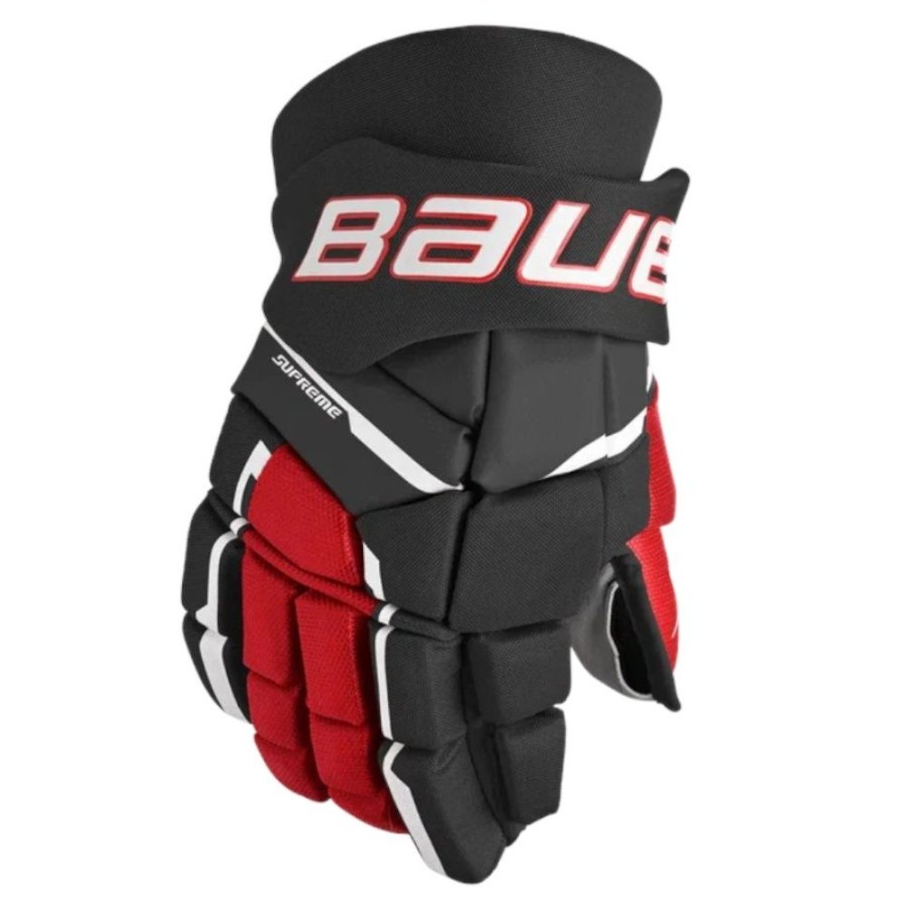Перчатки хоккейные BAUER Supreme M3 S23 SR 1061898 (14 / черный-красный)
