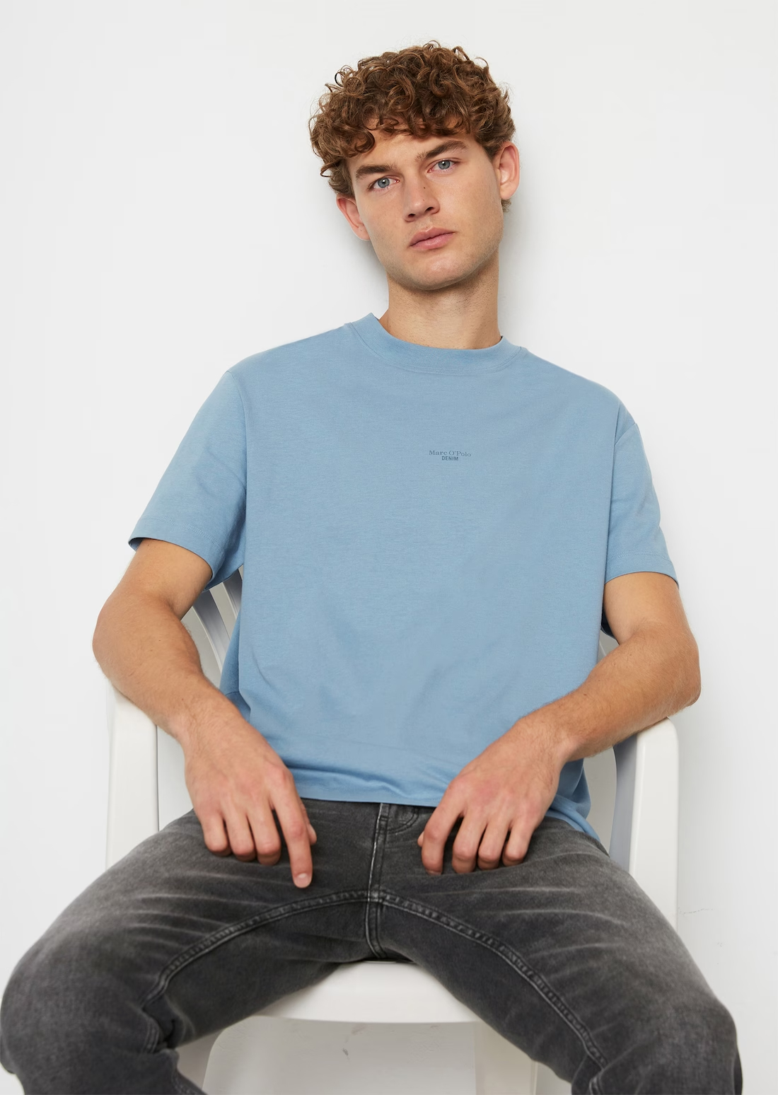 

Футболка мужская Marc O’Polo Denim 460215451634 голубая XL, Голубой, 460215451634