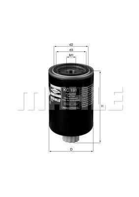 

Фильтр топливный Mahle/knecht KC191