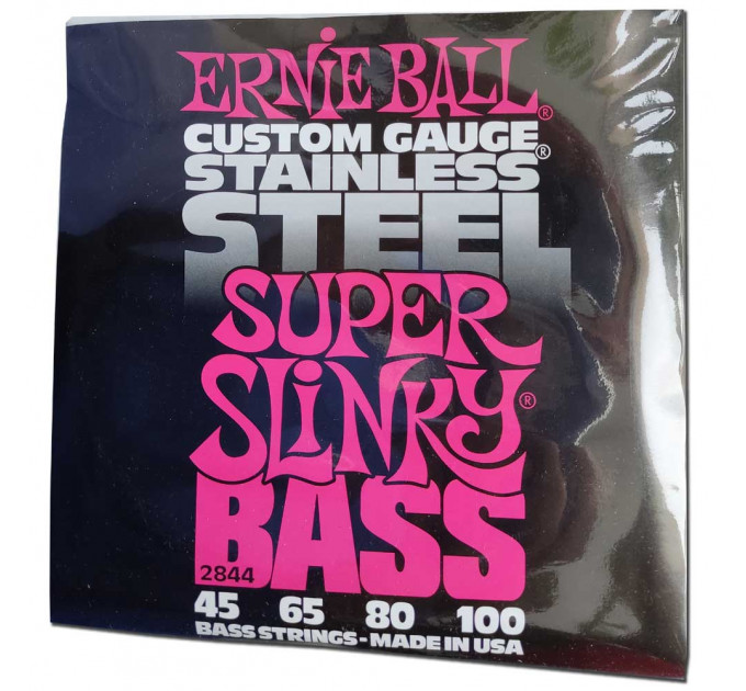 

Ernie Ball 2844 - струны для бас-гитары Stainless Steel Bass Super Slinky (45-100)