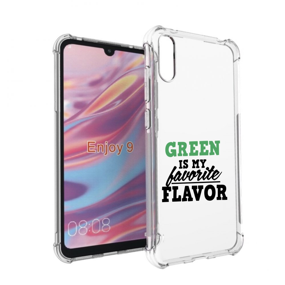 

Чехол бампер MyPads Зеленый-фаворит для Huawei Enjoy 9, Прозрачный, Tocco