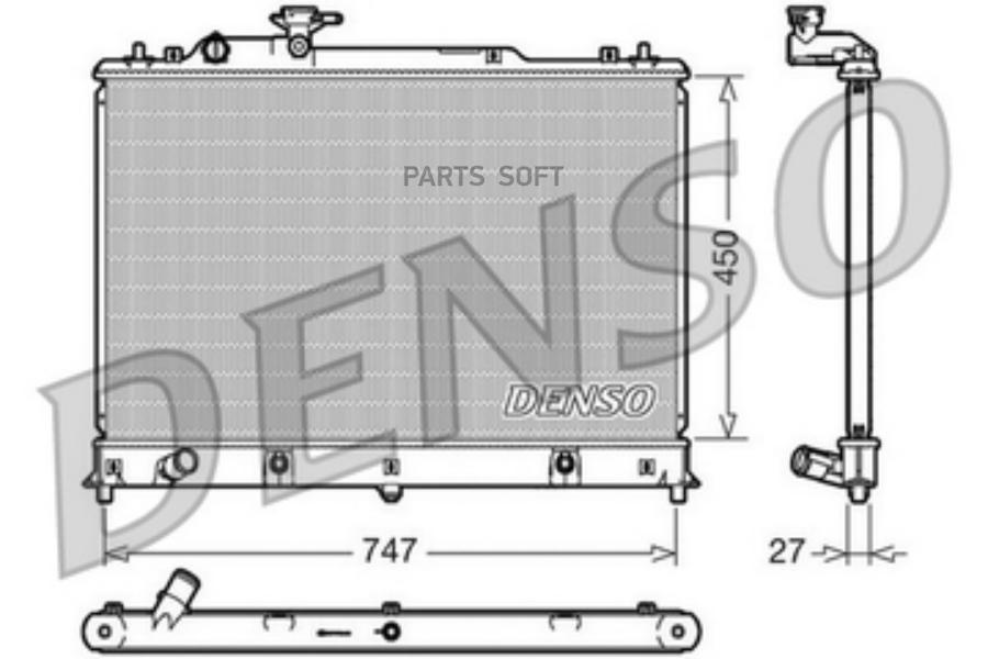 

DENSO Радиатор системы охлаждения DENSO DRM44025