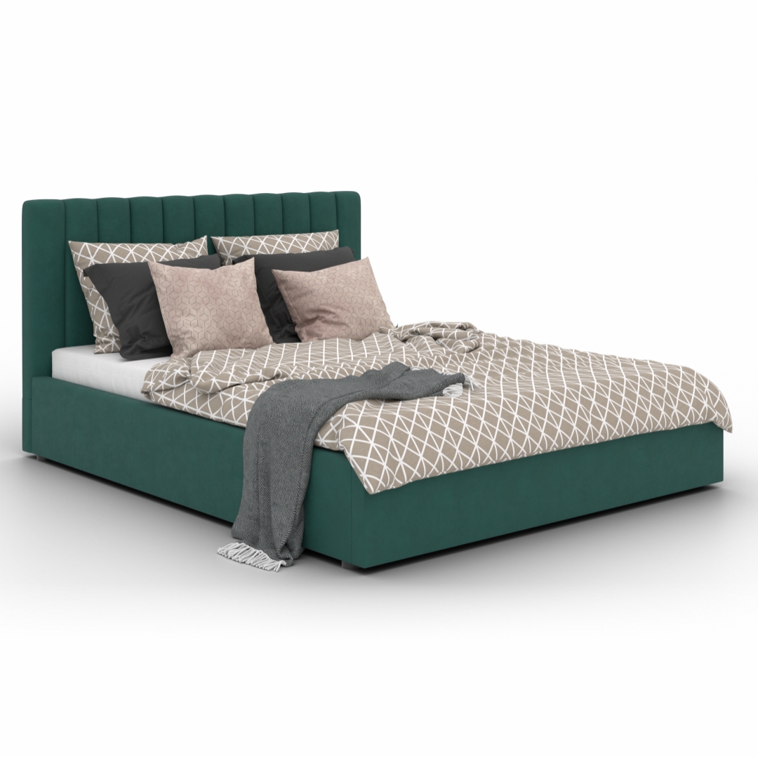 

Кровать Матрасбург Camellia Green + матрас Magnus 180х200 см, Зеленый, Camellia