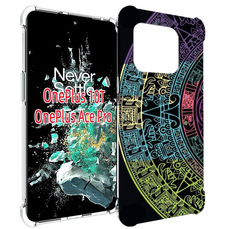 

Чехол MyPads орнамент полукруга для OnePlus 10T, Прозрачный, Tocco