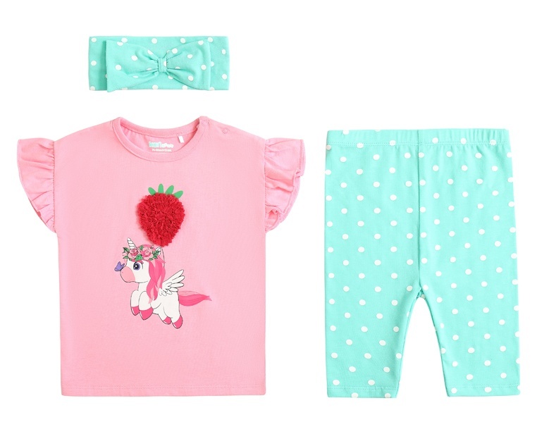 

Костюм повседневный Kari Baby SS24B15901004, бирюзовый; розовый, 86, 228881