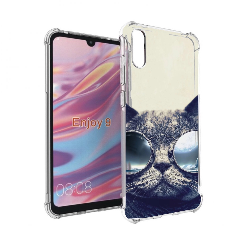 

Чехол бампер MyPads Кот-в-очках-2 для Huawei Enjoy 9, Прозрачный, Tocco
