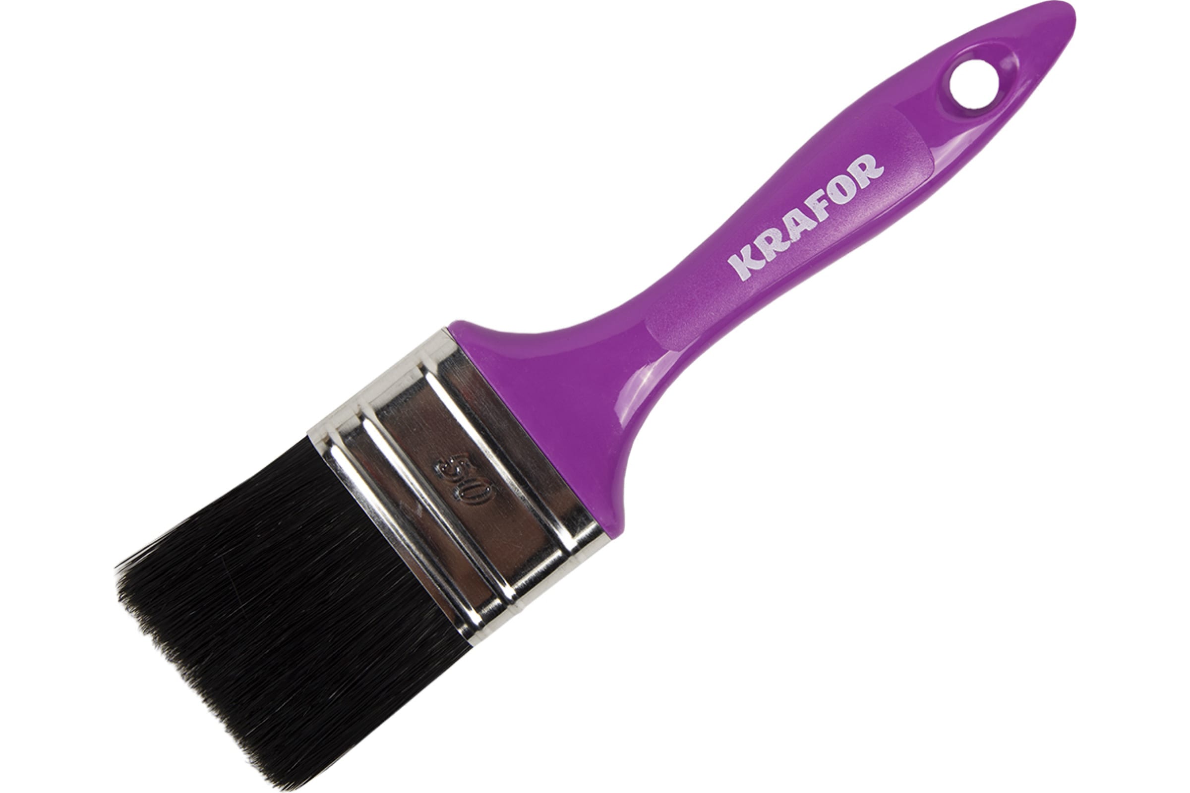 

KRAFOR кисть плоская чёрная щетина 50 Х 15 мм 209886