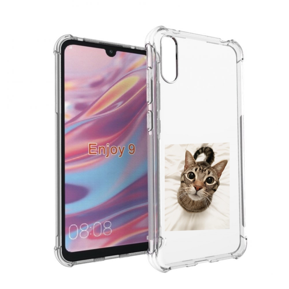 

Чехол бампер MyPads Котик для Huawei Enjoy 9, Прозрачный, Tocco