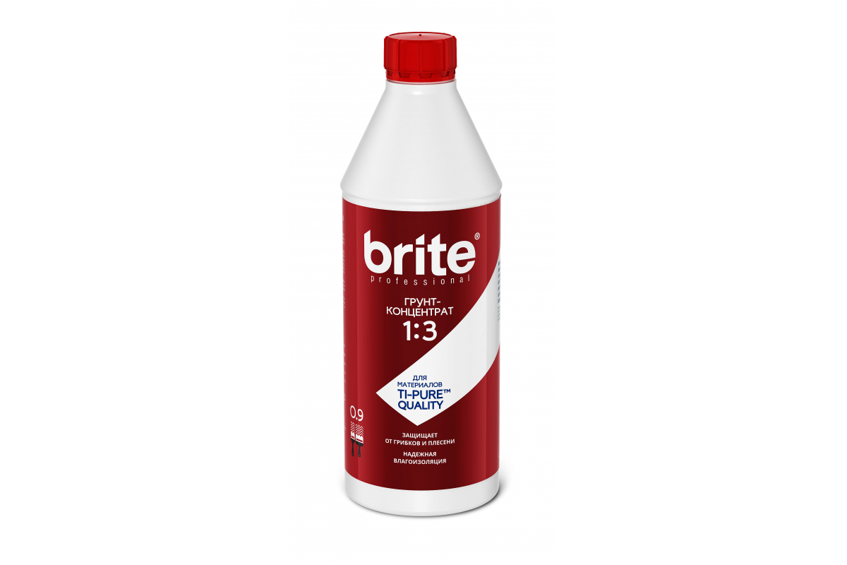 Грунт-концентрат BRITE PROFESSIONAL 1:3, бутылка 0,9 л