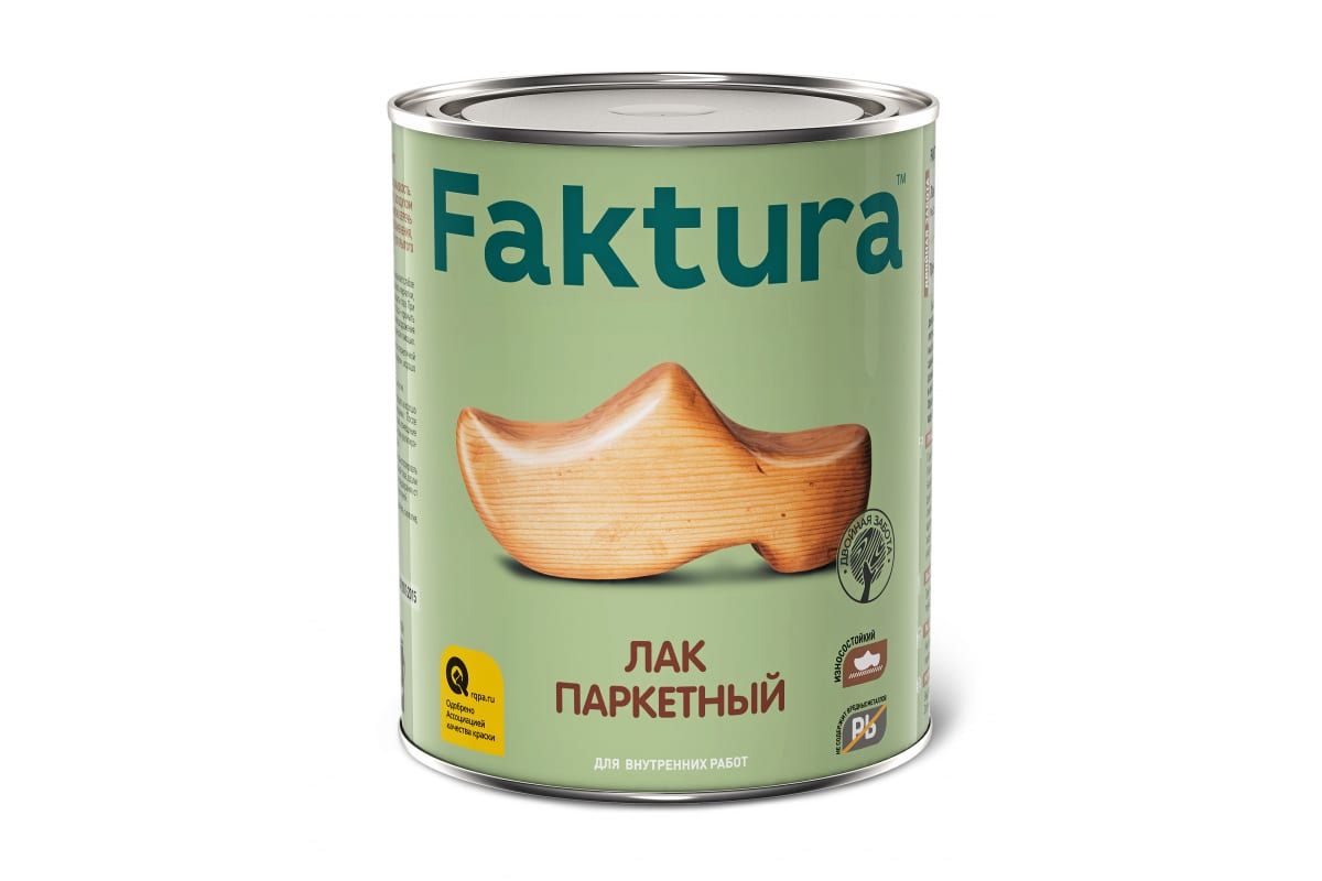 Лак Faktura паркетный, полуматовый, 700 мл