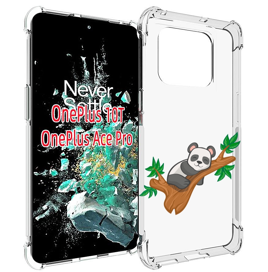 

Чехол MyPads панда-на-деревце для OnePlus 10T, Прозрачный, Tocco