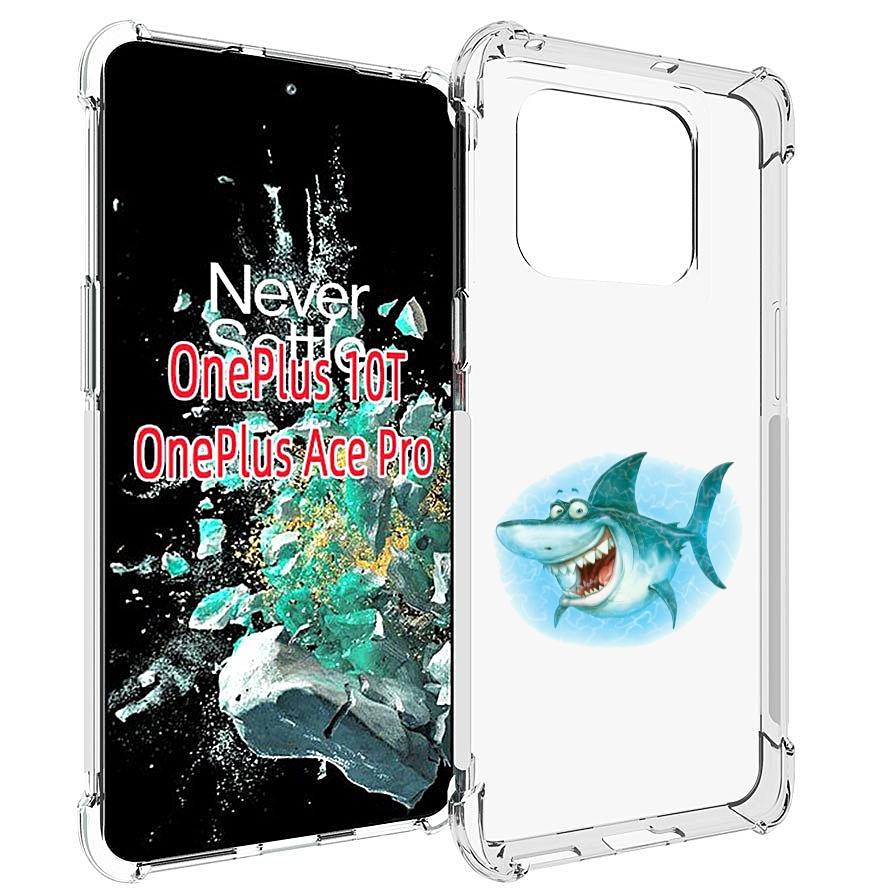 

Чехол MyPads веселая акула для OnePlus 10T, Прозрачный, Tocco